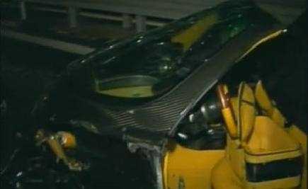 La Pagani Zonda distrutta sulla autostrada A10 Spotorno