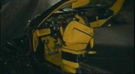 La Pagani Zonda distrutta sulla autostrada A10 Spotorno